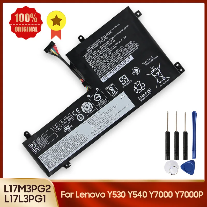 

Replacement Battery L17M3PG2 L17L3PG1 L17M3PG3 L17C3PG1 4955mAh For Lenovo Y530 Y540 Y7000 Y7000P New Battery