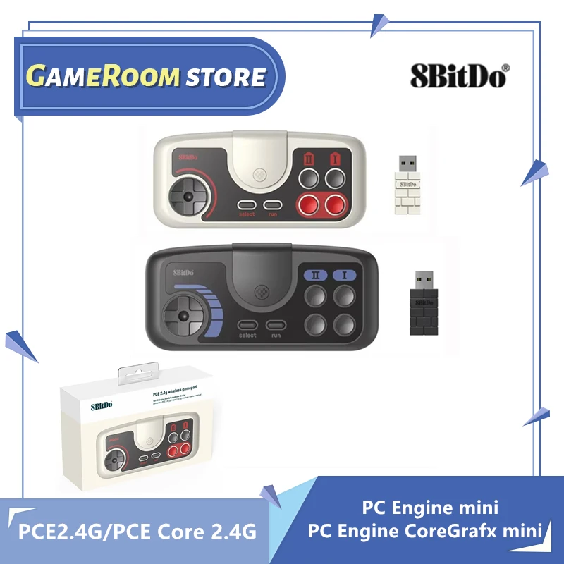 

8BitDo PCE Core 2.4G Wireless Gamepad Controller for PC Engine Mini PC Engine CoreGrafx Mini TurboGrafx-16 Mini for Switch