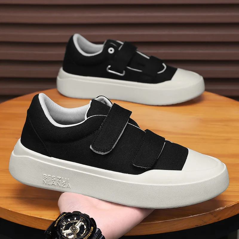 

Мужские весенние кроссовки на липучках 2026: повседневные, универсальные, дышащие, удобные, на толстой подошве