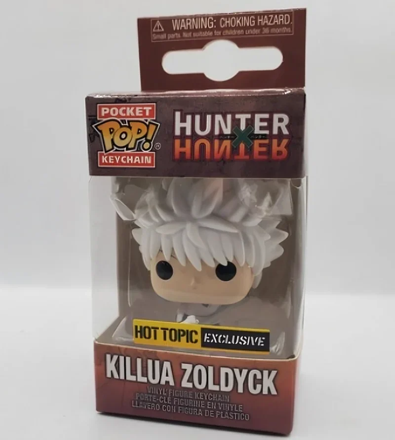 Funko Hunter x Hunter Killua Zoldyck Pocket Pop Exclusivo de Hot Topic, Mini Figura Coleccionable con Llavero para Fans del Anime, Regalo de Moda