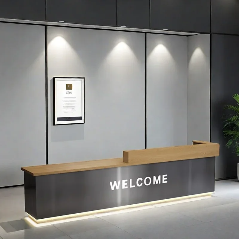 

Modern Reception Counter Home Bar Bank Acrylic Podium Church Luxury Furniture Hairdresser Receptionist Front Desk Salon Armable