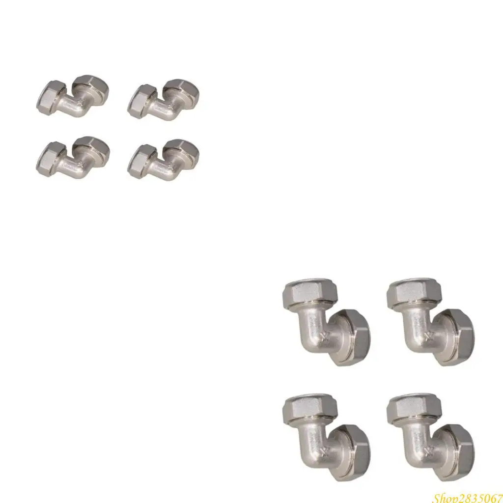 

4Pcs 90 Degree Pipe Fitting Adapter Replacement Pipe Connector Fitting Enduring 831F