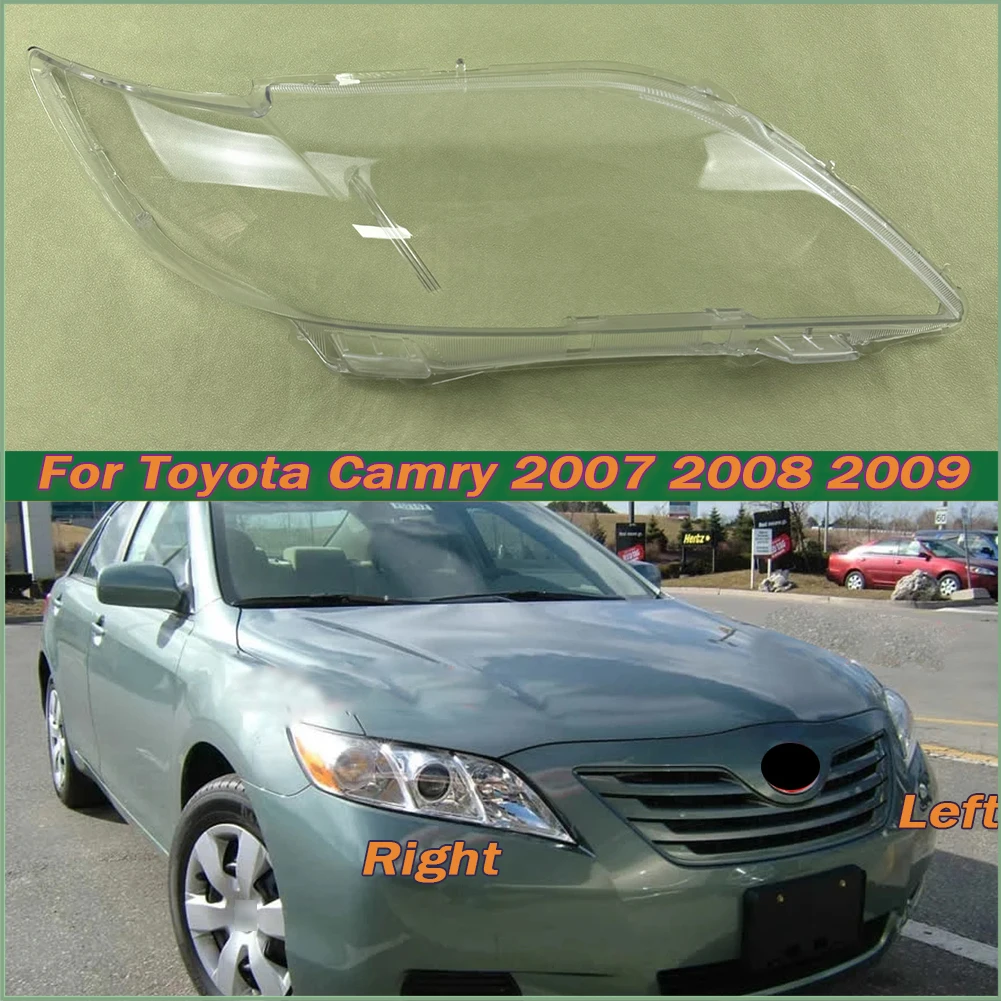 

Налобный фонарь для Toyota Camry 2007 2008 2009, прозрачная маска, крышка для фары, замена оригинального абажура из оргстекла