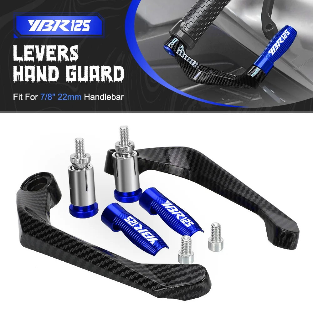 

Motorcycle Accessories 7/8" 22mm CNC Handlebar Grip Handguard Brake Clutch Levers Guard Protector For YAMAHA YBR125 YBR 125