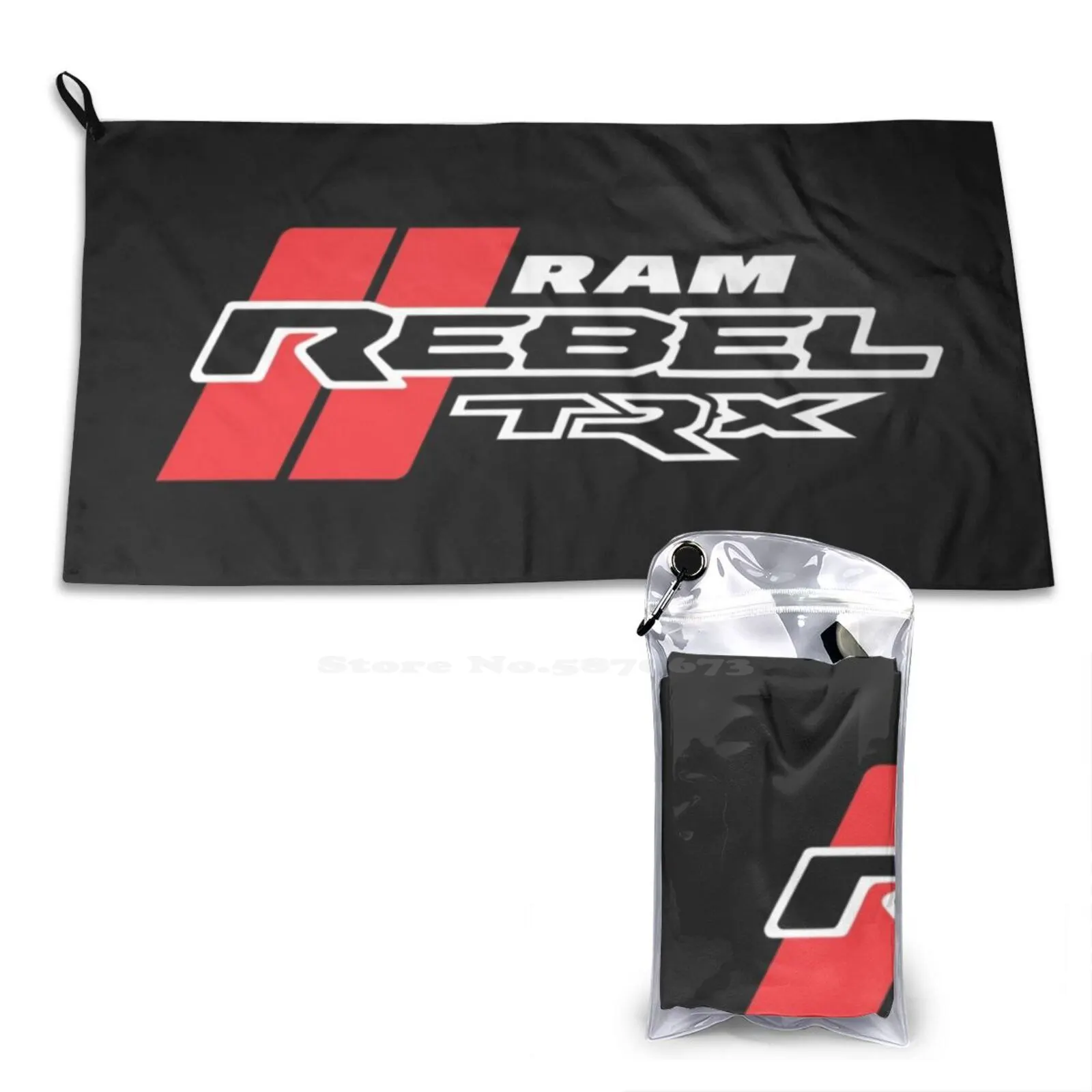 Ram Rebel Soft Microfiber Fabric Face Towel Ram Rebel 2020 2021 Truck Logo Launch American Usa F50 Texas Racing Offroad 4X4