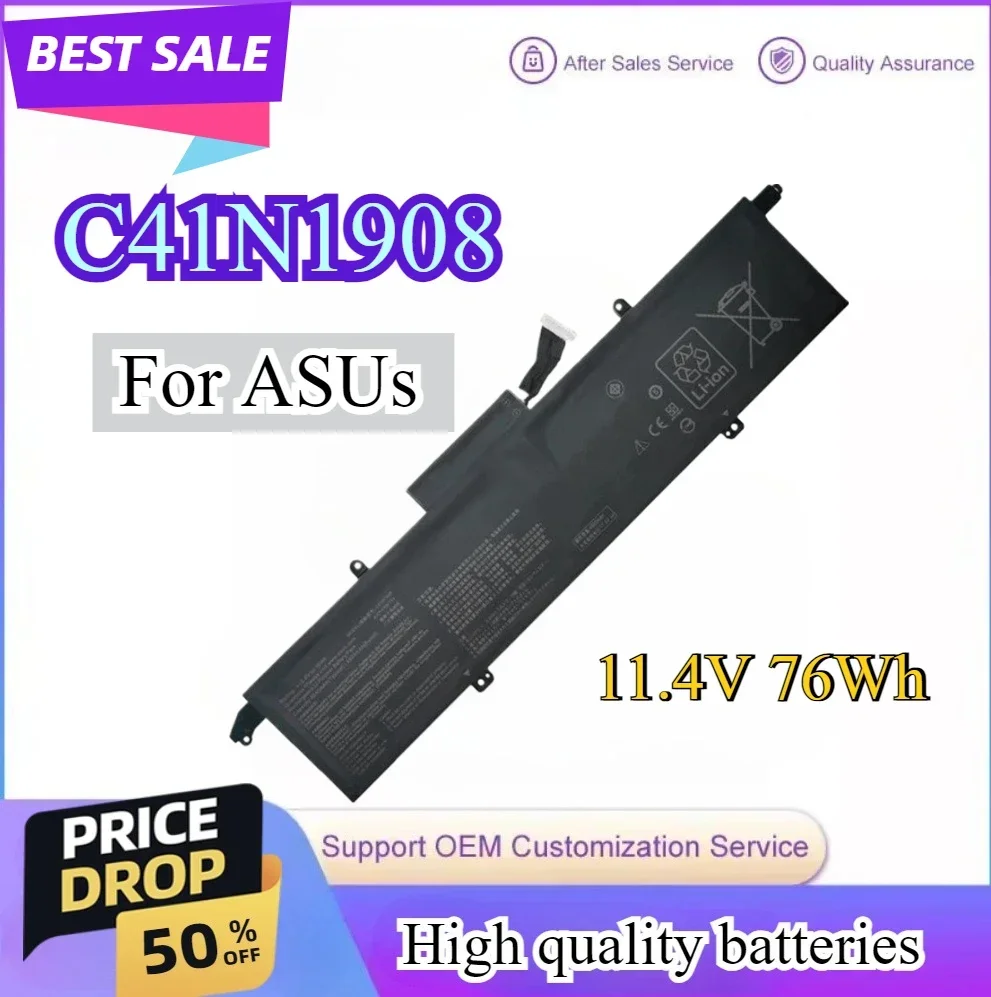

C41N1908 0B200-03610000 Аккумулятор для ноутбука Asus RoG Zephyrus G14 GA401 GA401II GA401IV GA401IH GA401IU GA401QE GA401QM GA401QH