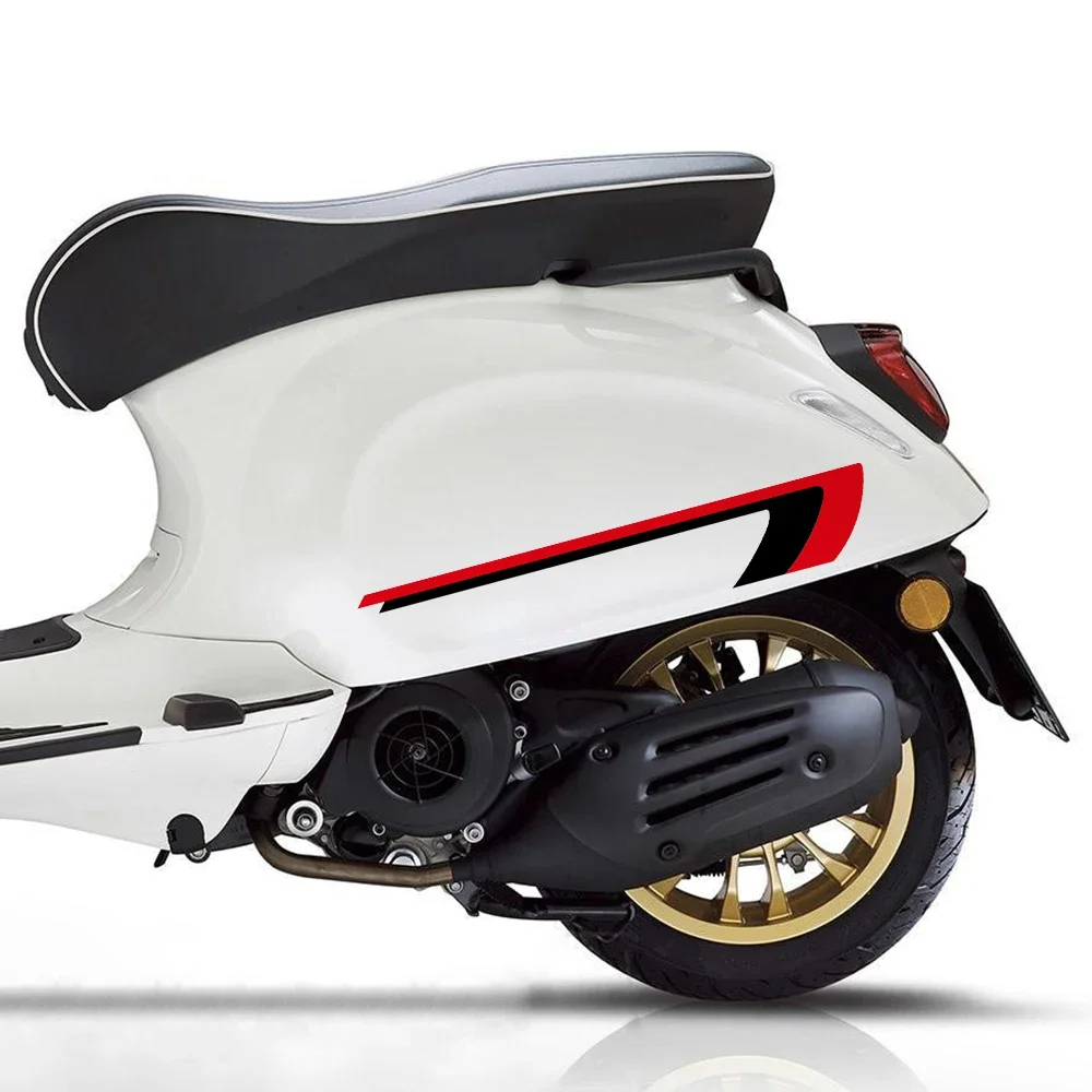 2 Stück Motorrad-Aufkleber für Piaggio Vespa Sprint 150 GTS 300 GTV300 Roller Seitenverkleidung Vinyl-Aufkleber Motorrad-Dekor Zubehör