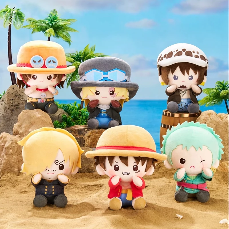 

Genuine One Piece Regular Series Zoro Sanji Plush Doll Anime Figure Luffy Ace Roronoa Soft Toys Collection 20cm