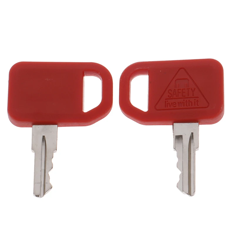 2Pcs JDR Excavator Keys for John Deere AT195302 AR51481 600 Loaders