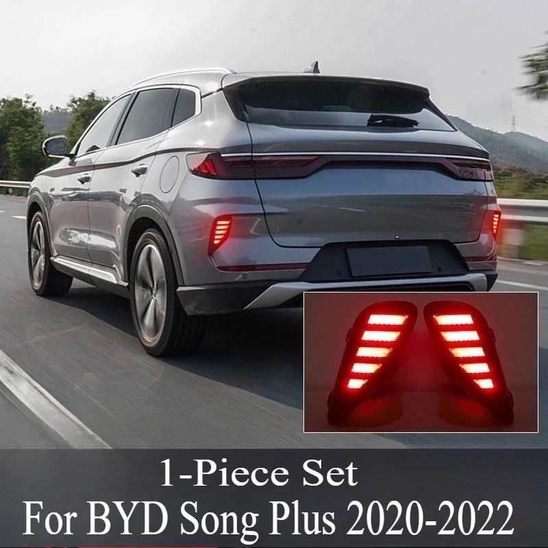 

For BYD Song Plus 2020-2022 Rear Bar Light Modified Rear Bar Tail Light Modified LED Running Water Tail Light Brake Accessories