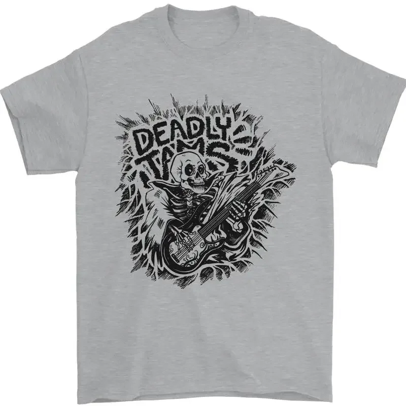 Deadly Tams Guitarist Rock Metal Punk Men's 100% Cotton T-Shirt
