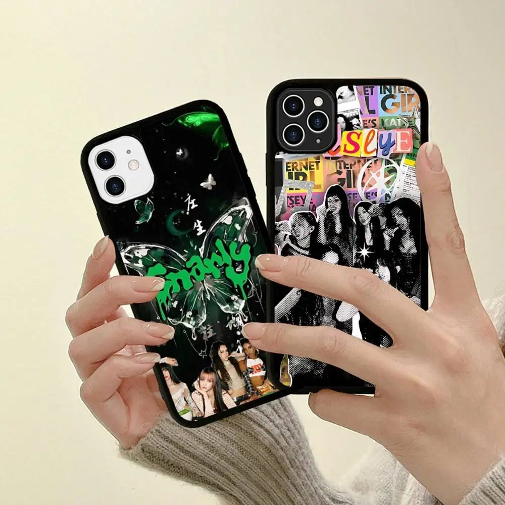 Girl Group K-katseye Korea Kpop Band For Iphone 17 Air 16 15 14 13 12 11 Pro Max TPU+PC Plus Shockproof Back Phone Cover
