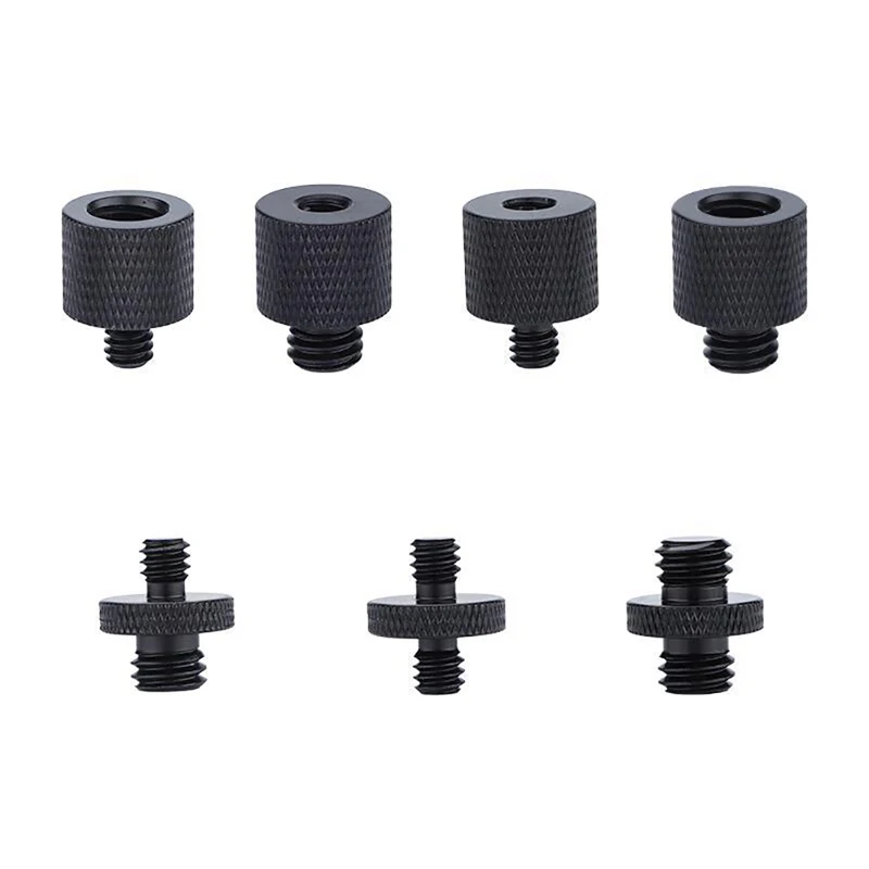 

3/8" To 1/4" Male To Female Thread Screw Mount Adapter Tripod Plate Screw Mount Thread Camera Flash Tripod Plate