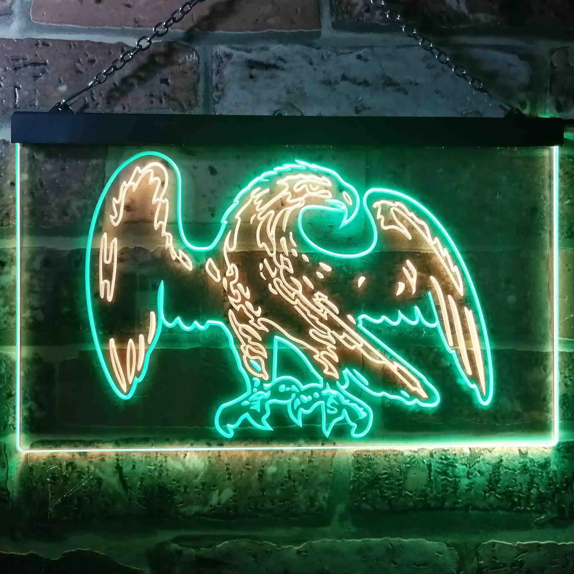 America USA Eagle Dual Color Led Neon Sign st6-i0861