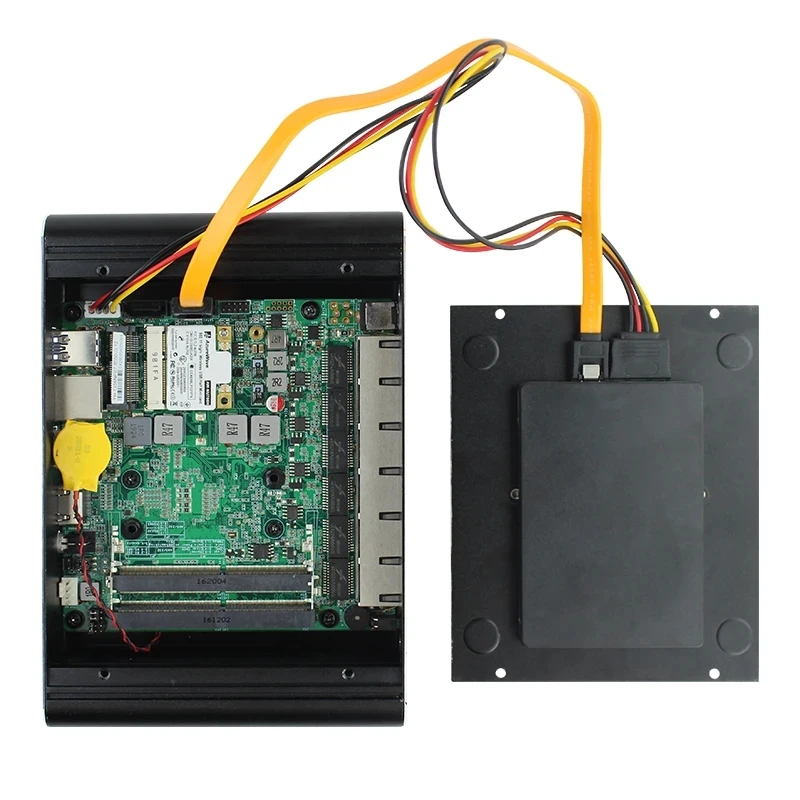 Celeron J4125 Computer industriale senza ventola incorporato RJ45 COM Core i5-10210U Mini server di sicurezza di rete 6xIntel i225 2.5G LAN