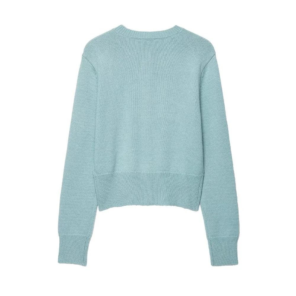 UNIZERA 2025, neue lässige und modische Damen-Design im europäischen und amerikanischen Stil, Slim-Fit-Strickjacke