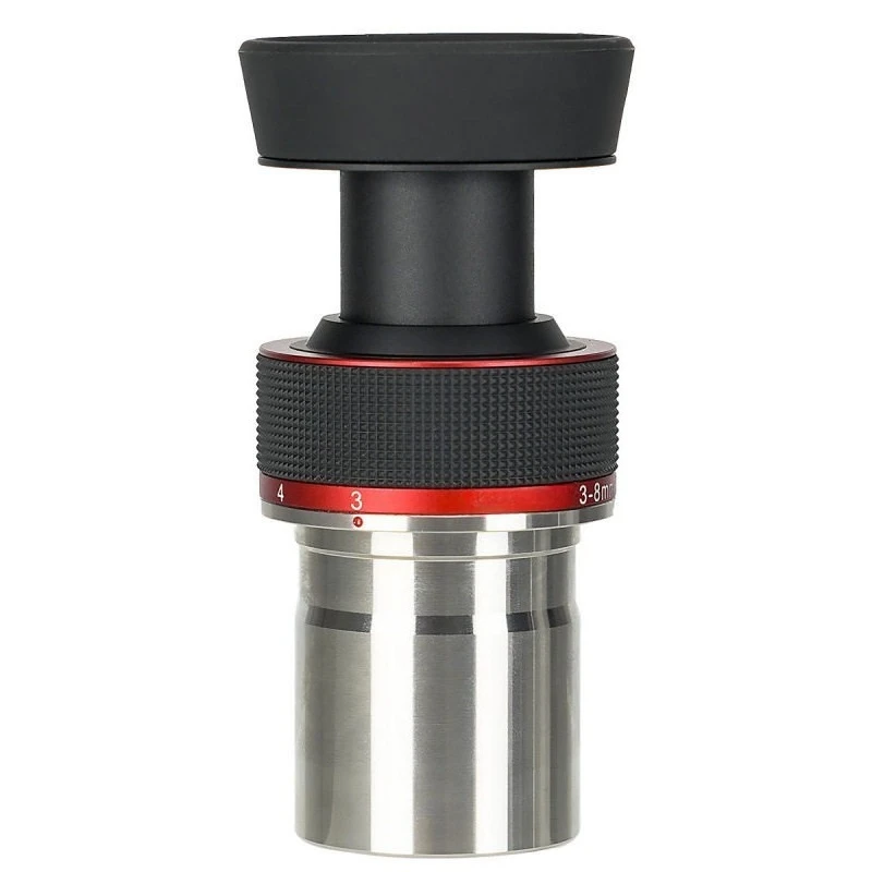 SV215 3-8mm Clickstop Zoom Eyepiece - 56° FMC High Magnification for Planetary Observation