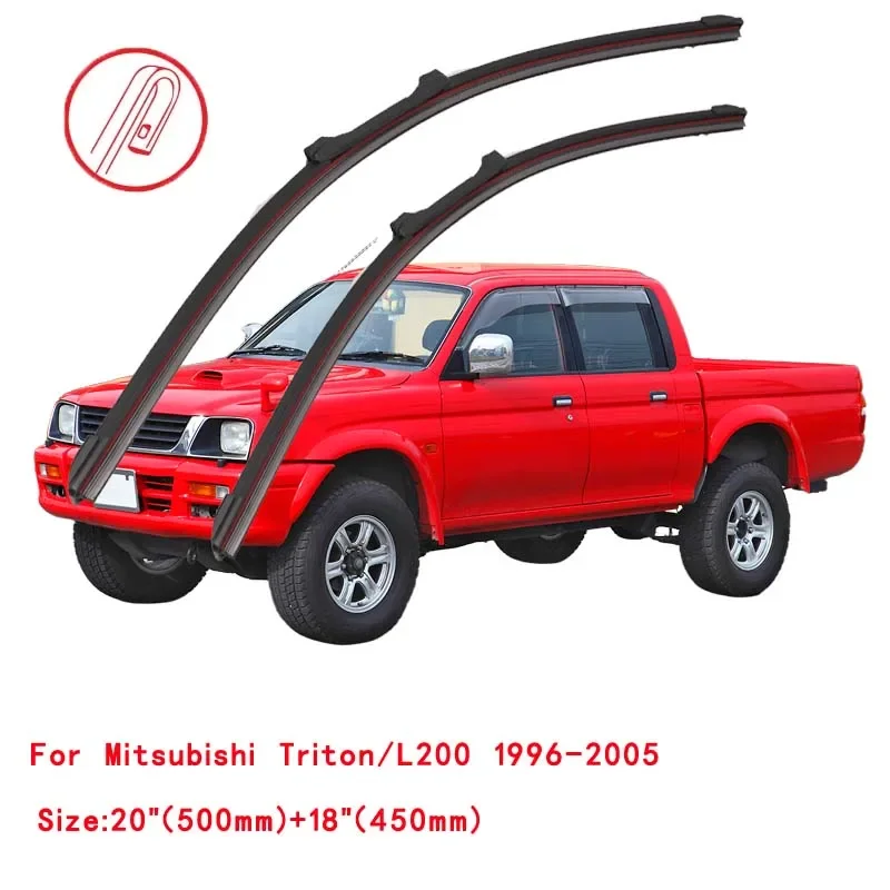 

For Mitsubishi L200 Triton 1996-2023 Car Windshield Wiper Blade Front Windscreen Brushes Washer Accessories Cleaning Replacement