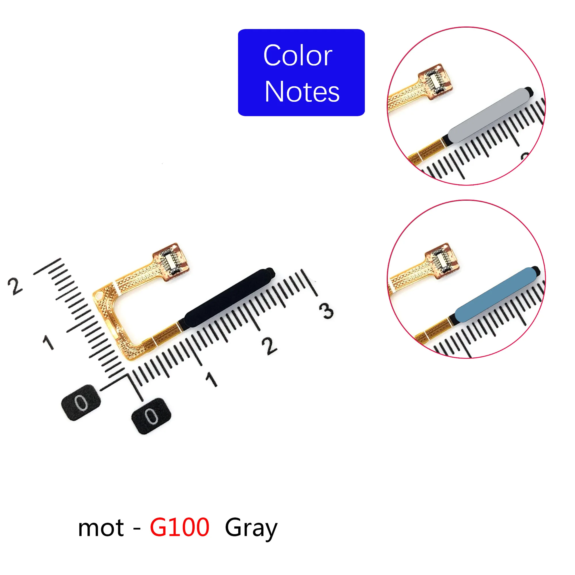For Motorola G10 G20 G22 G30 G31 G50 G51 G60 G71 G100 G200 Hyper One Vision Fingerprint Sensor Flex Cable