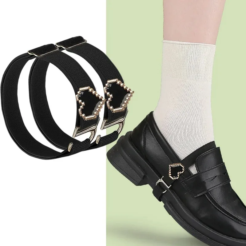 1Pair loafers Bundle Shoelace Holding Loose Anti-skid Straps Women Lace Shoes Band Shoe Accessories