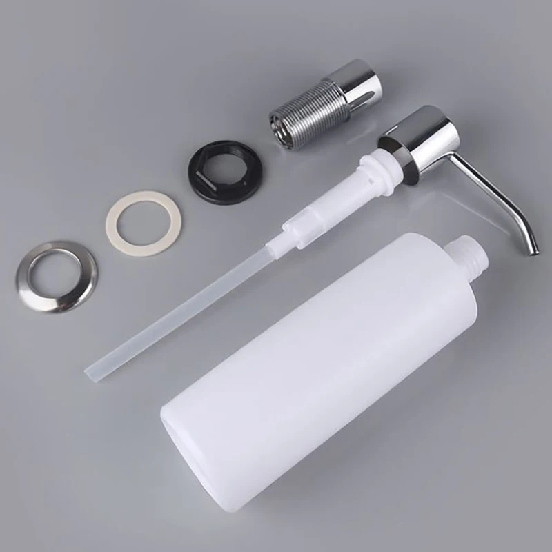 Sink Soap Dispenser Built In Kitchen Sink Soap Dispenser Counter Top Soap Dispensers 300ML Capacity Tube Pump Head