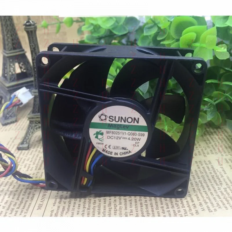 xxz-1pc-sunon-8025-8cm-mf80251v1-q060-s99-12v-420w-4-線式冷却ファン用