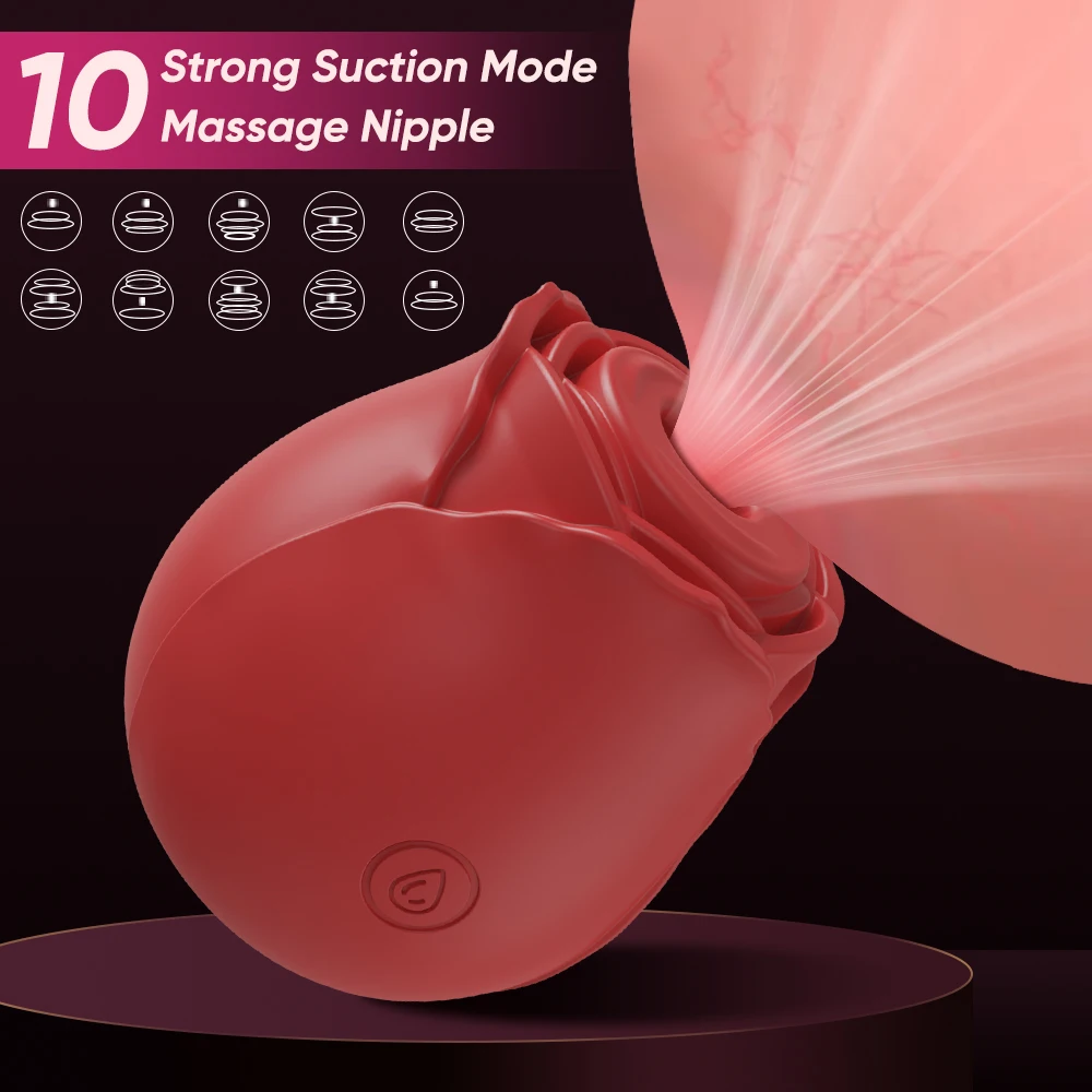 ألعاب الورد مص الهزاز البظر الحلمة محفز مدلك للنساء الفم فراغ البظر مصاصة الإناث الجنس لعب السلع الكبار