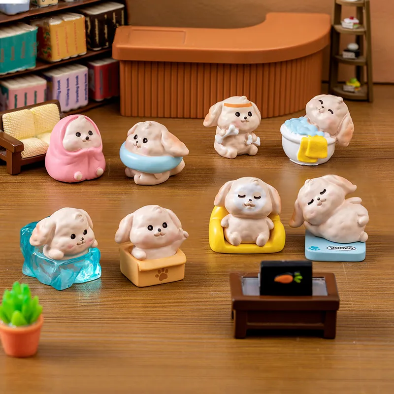 

Figurines Miniatures Cute Dog Puppy Micro Landscape Ornaments For Home Decorations Decor Bedroom Desk Accessories Funny Gifts