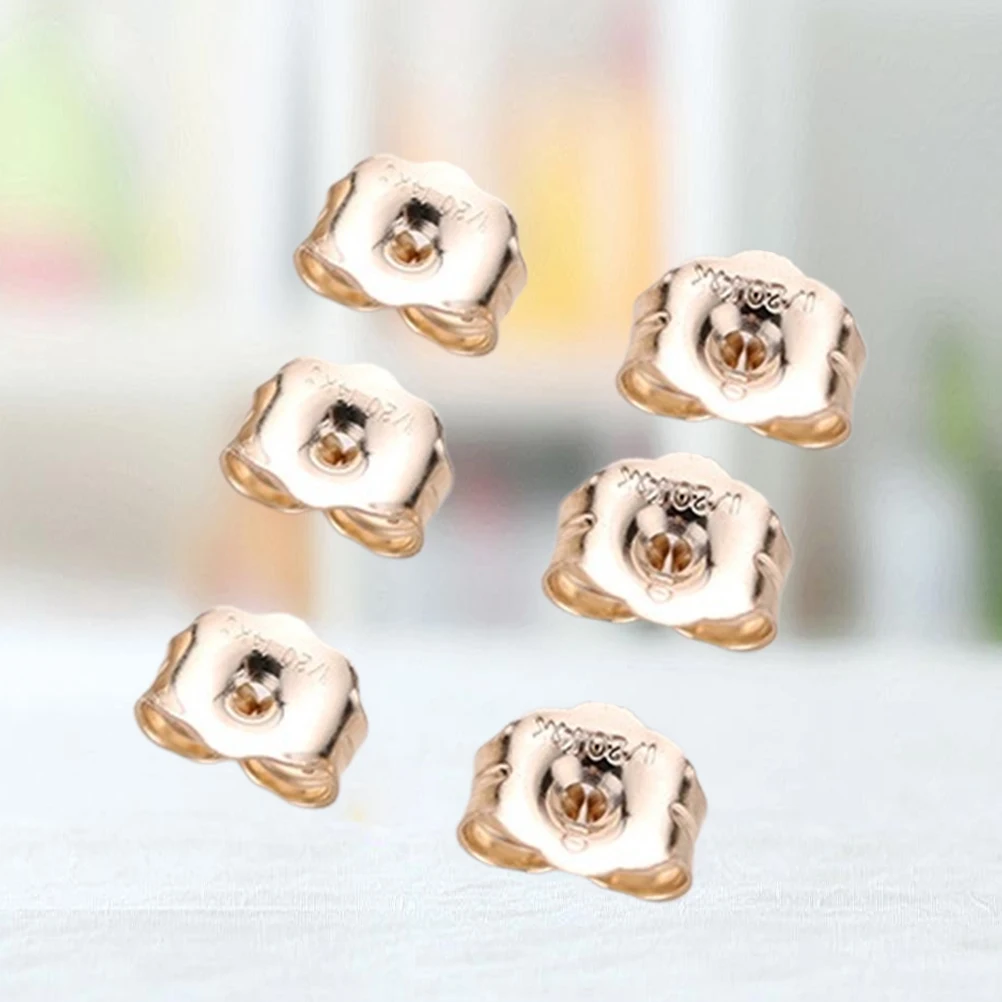 

6pcs Earring Backs Replacements Stud Post Earplug High Quality Material For Lost Stoppers Fits Standard Posts Clutch Handmade