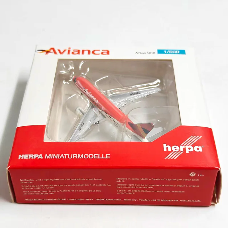 herpa Diecast Alloy 1:500 Scale Colombia A318 53008 Passenger