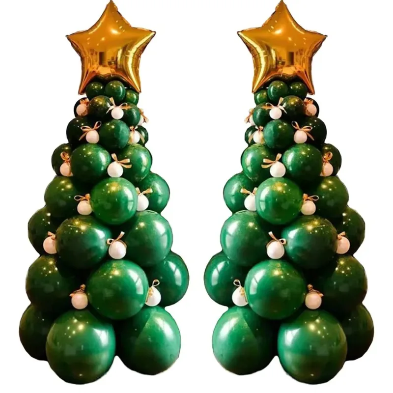 Inflatable Christmas Tree Balloon Set Outdoor Indoor Decoration Ornaments Event Supplies