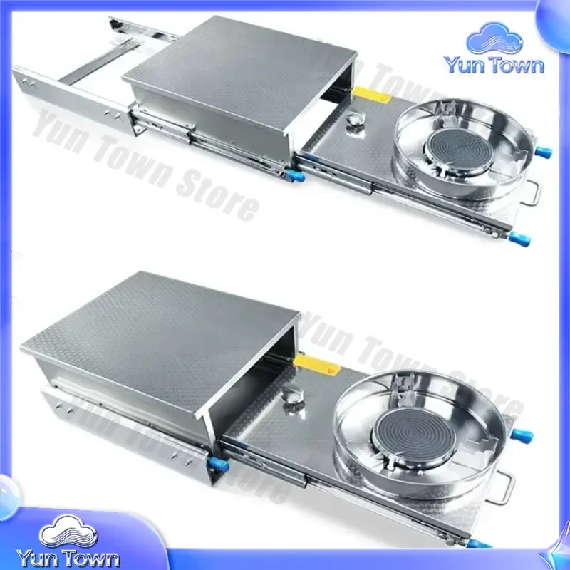 for RV Kitchen Self-Trailering Trailer Modified RV Accessories Outdoor Stove Portable Pull Stove Camping Cooking Equipment