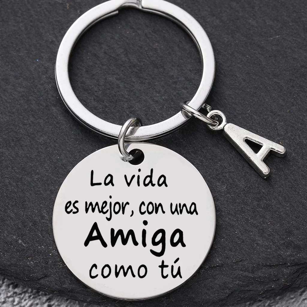 1PC Spanish girlfriend keychain best friend gift, friendship keychain, birthday gift