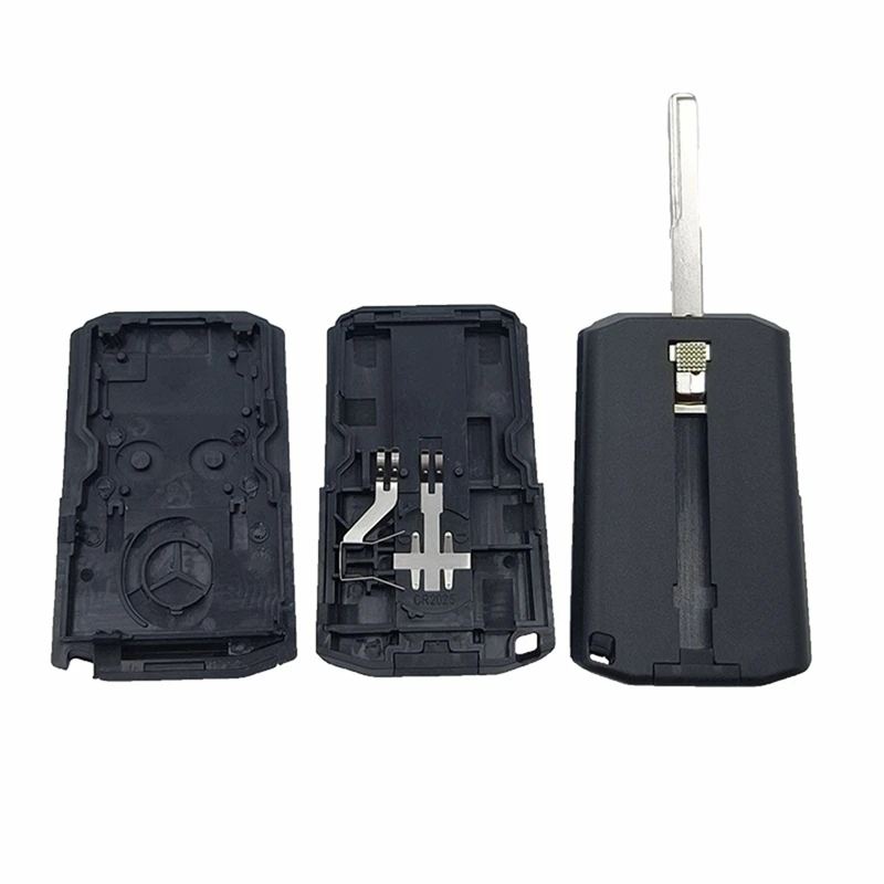 Replacement Flip Remote Car Key Shell with 2 Buttons for Truck Ignition Keychain Accessory-A32R