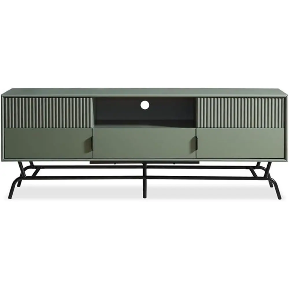 

Тумба под телевизор Sage Green and Black Hat Wood с многофункциональным хранением