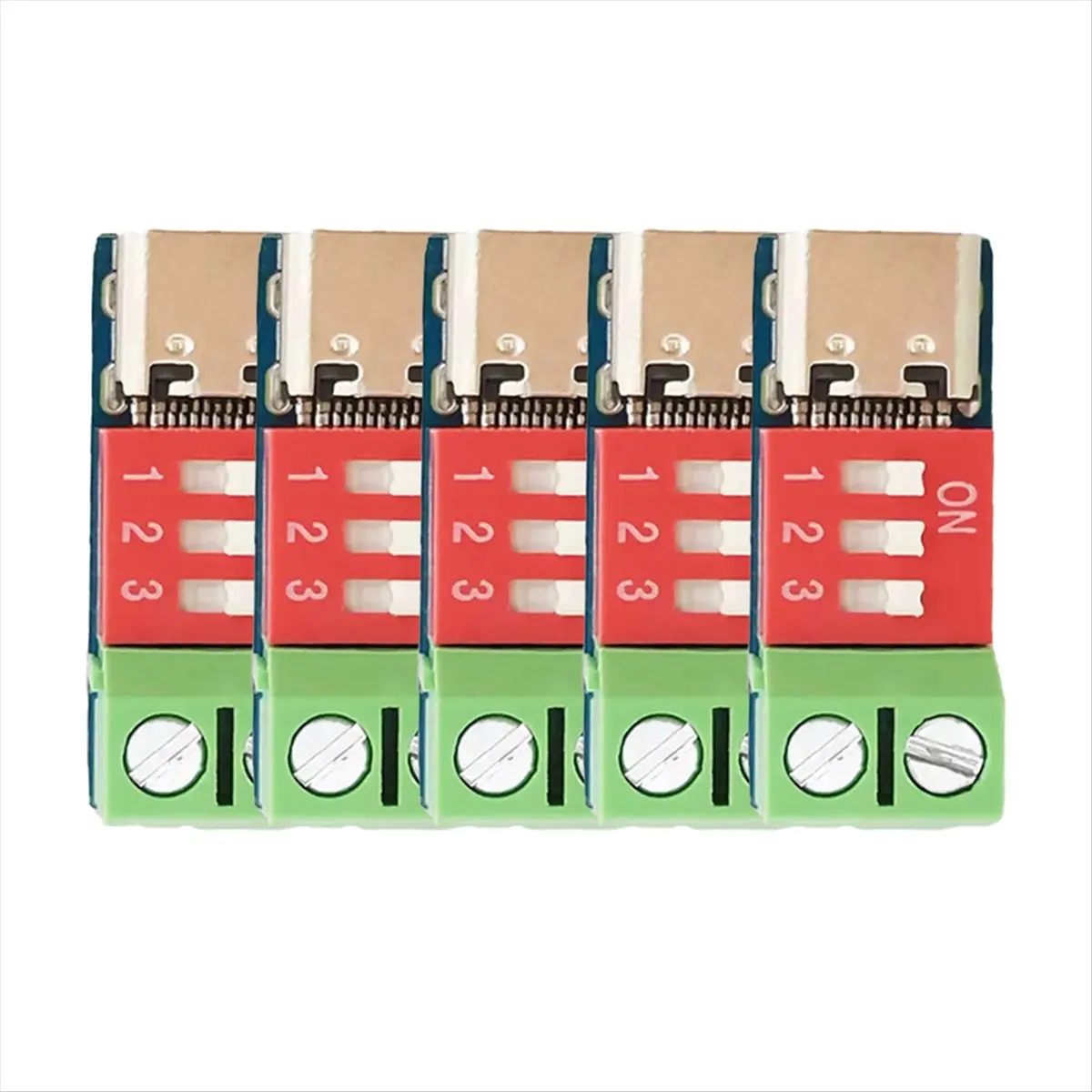 HU√◆ND 5pcs Type-C QC PD Fast Charging Test Board 5-20V Adjustment Voltage PD Trigger Board Module 100W