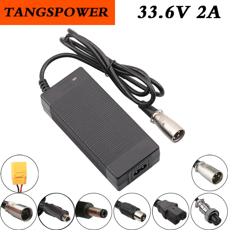 charger 33.6v 2A For 8S 29.6V 28.8V 33.6V Lithium battery Charger for Electric wheelchair Electric balance cars Scooter