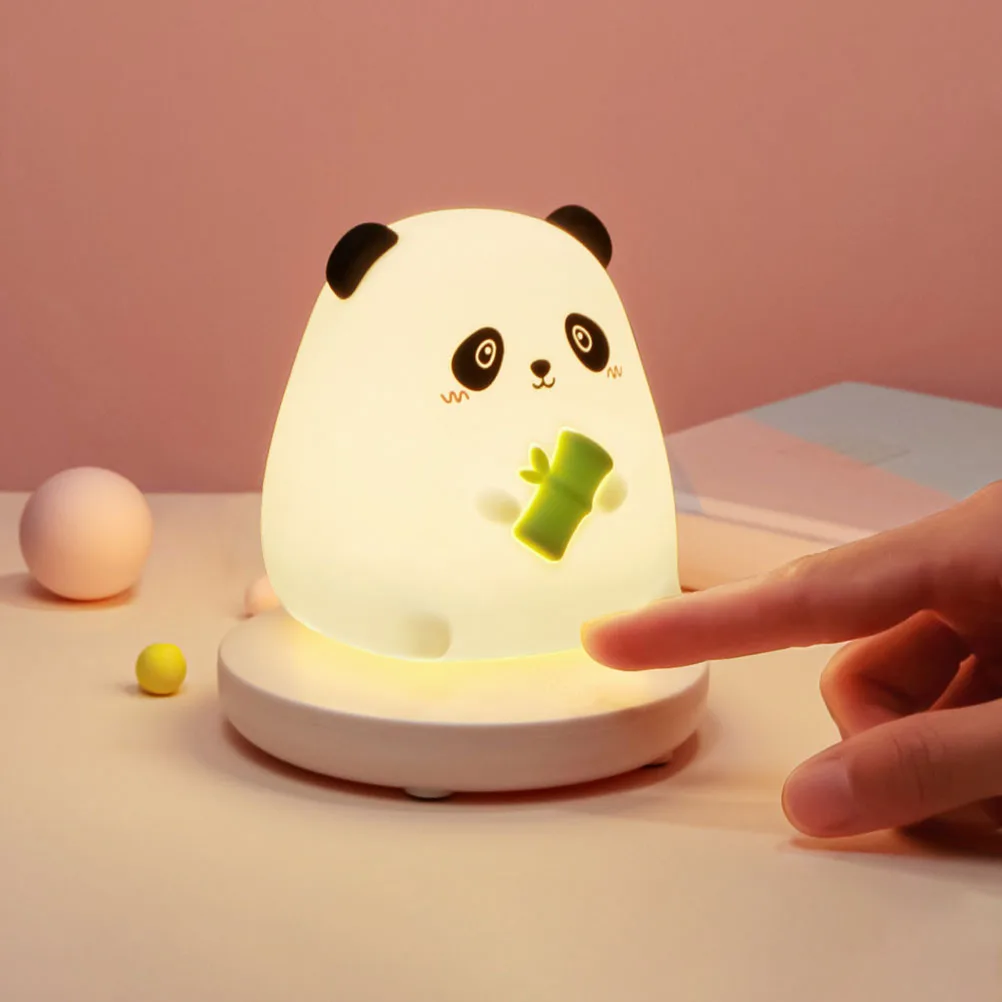 

Silicone Lamp Night Light Animal Shaped LED Desk Bedroom Environmental ABS Material Touch Control Portable Camping