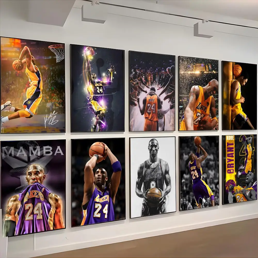 Poster retro art restaurant bar decoration Bryant Sports Legend K-Kobe Bryant