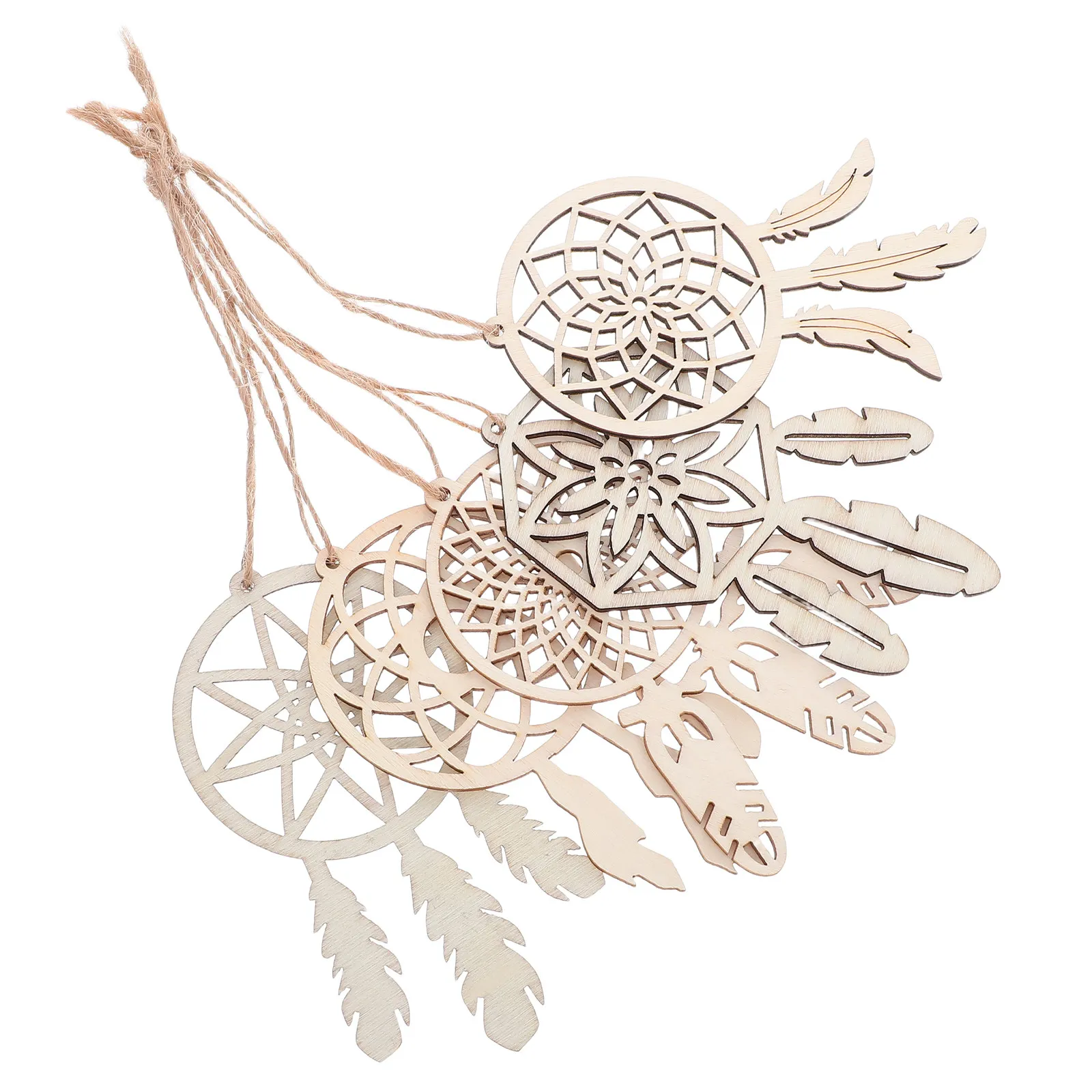 

Набор для творчества: 50 деревянных заготовок для ловцов снов (DIY) – Неокрашенные деревянные элементы для проектов в стиле бохо, настенный декор для спальни и дома