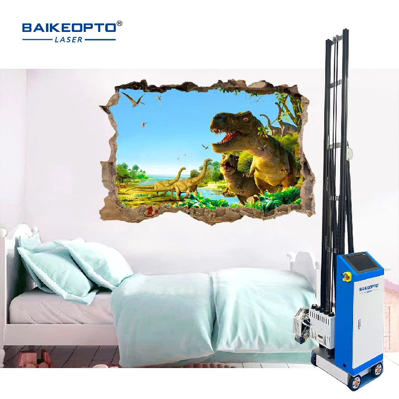 BK-UP1400R เครื่องพิมพ์ผนังแนวตั้ง 3D เครื่องพิมพ์อิงค์เจ็ทสําหรับภาพวาดฝาผนัง