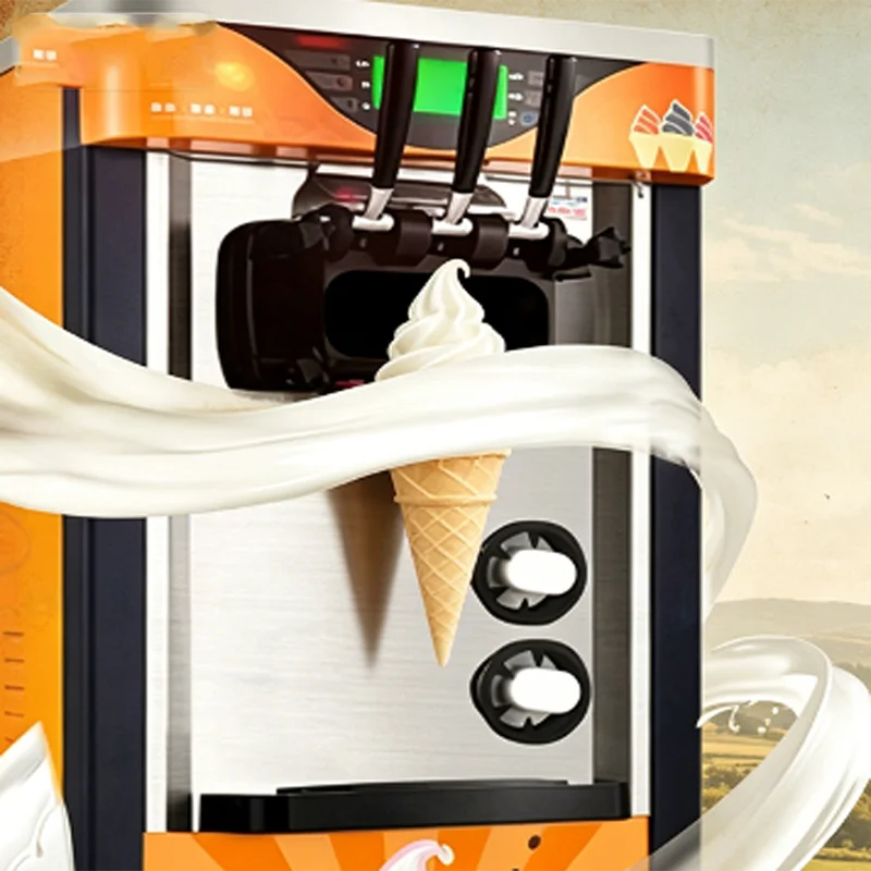 Ice Cream Makers 3 Flavor Automatic Stainless Steel Icecream Making Commercial Soft Serve Ice Cream Machine for Business Prices