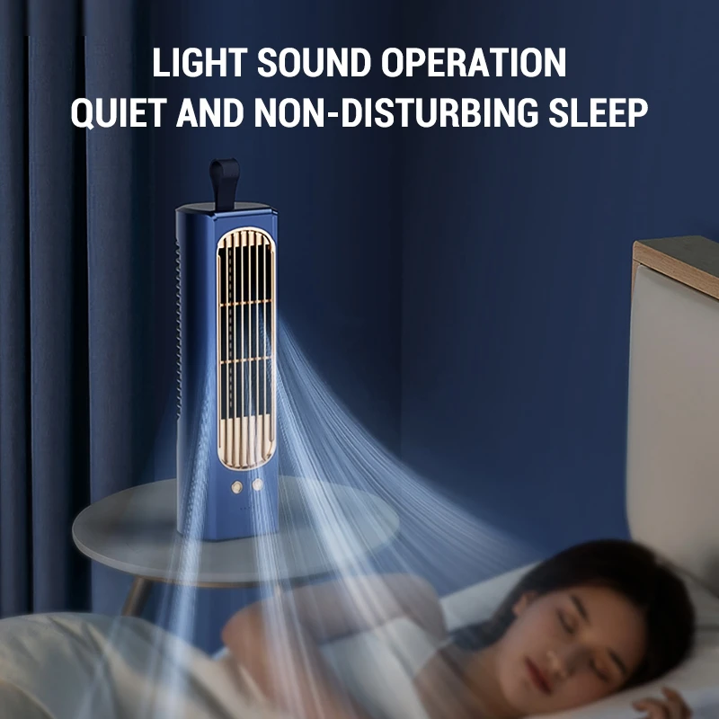 Household Tower Fan 90° Circulation Oscillating Quiet Cooling Air Conditioner ABS