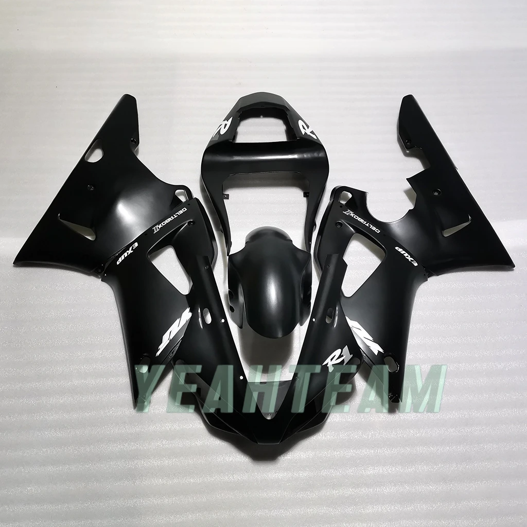 Low Price Fairings for Yamaha Yzf R1 2000 2001 All Black Diy Plastic Kit Yzfr1 00 01 Yzf1000 Bodywork Yzf-R1 Fairing Kits Part