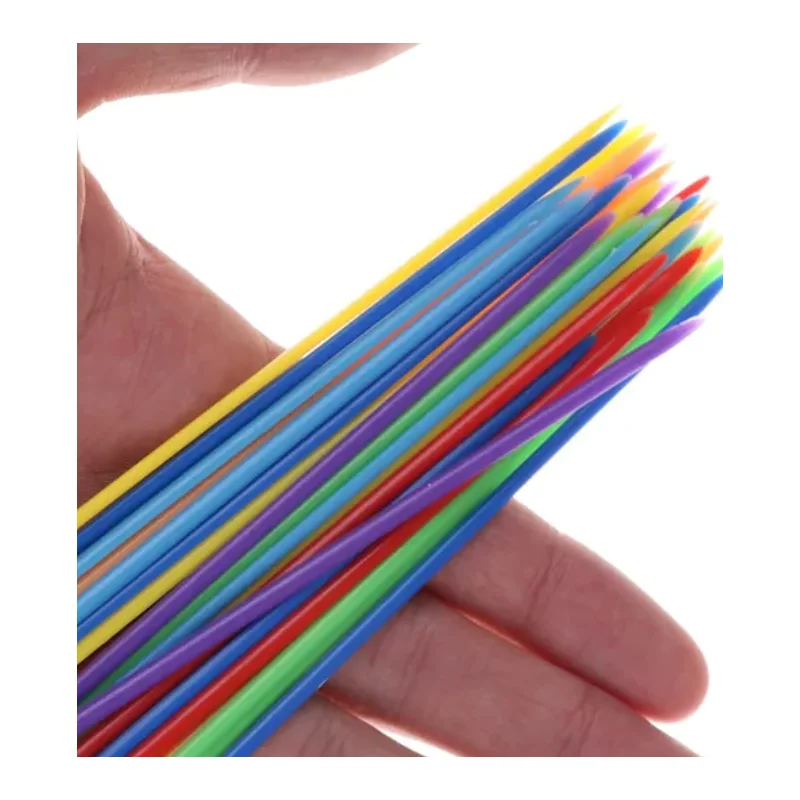 30pcs/set Classic Plastic Pick Up Sticks Set Traditional Game Toy Counting Stick Children's Educational Toys