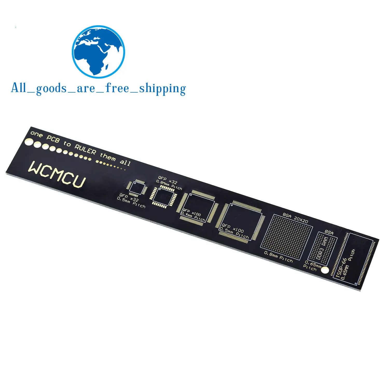 TZT PCB Ruler For Electronic Engineers For Geeks Makers For Arduino Fans PCB Reference Ruler PCB Packaging Units v2 - 6