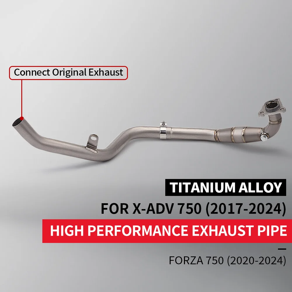

Titanium Alloy Exhaust System for X-ADV 750 Motorcycle Front Pipe Connect Original Muffler ADV750 Espace Motorcycle