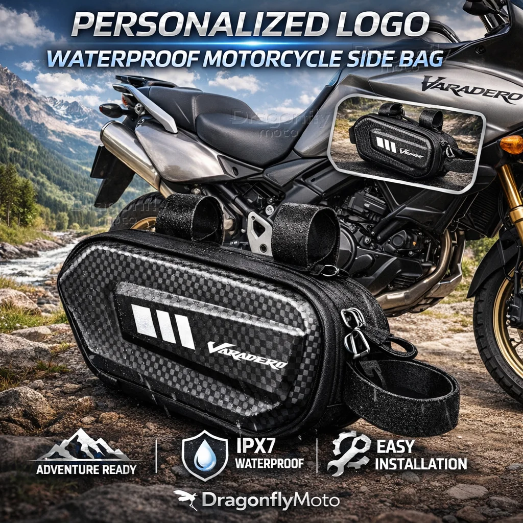 

Для мотоциклов Honda Varadero XL1000 125V XL1000V XL125V XL125: Боковая сумка с индивидуальным логотипом, водонепроницаемая, жесткий корпус, седельная сумка