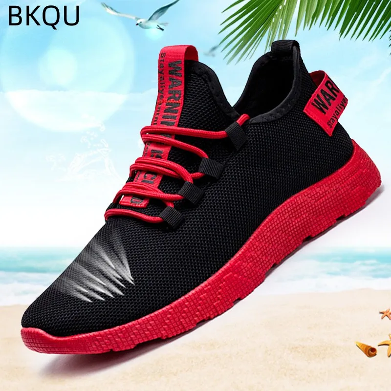 Men's Breathable Casual Soft Sole Comfortable Student Shoes Fashion Outdoor Round Toe Low Top Tide Shoes Mesh Men's Running