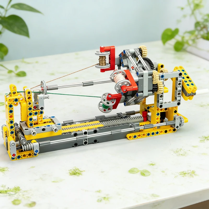MOC Technical Manual Braiding Machine Building Blocks Model Woven Machine DIY Handmade colored rope Brick Kit Toy Christmas Gift